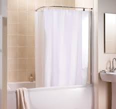 Manhattan Curved Shower Curtain And Rail With Fixed Panel Screen How To Hang A Shower Curtain Rail Corner Bath Shower Shower Stall Shower Stall Enclosures