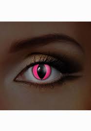 Our cat eye contacts feature the iconic vertical pupil that change your cosplay game in instants. Neon Pink Cat Eye Contact Lenses Coloured Pink Uv Contact Lenses