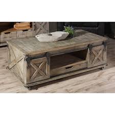 Gracie Oaks Magnus Wheel Coffee Table With Storage Wayfair Coffee Table Wood Coffee Table Farmhouse Rustic Coffee Tables