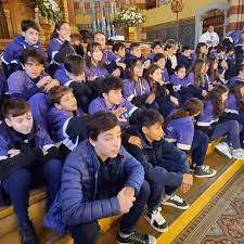 Peregrinaciones 2025 en la Casa de la Auxiliadora. Colegio Primario San Antonio de Almagro. Lunes 19 de mayo del 2025, 9.00hs Esta mañana acompañados de todo sus educadores y eduadoras, con muchas
