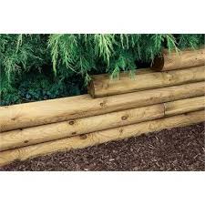Pin By Rebecca Wyatt On Fence Ideas Wood Garden Edging Landscape Timber Edging Landscape Timber Crafts