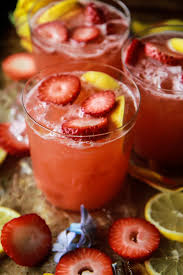 Hot eats and cool reads orange and strawberry sparkling. Vodka Strawberry Lemonade Cocktails Heather Christo