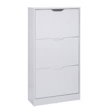 Meuble A Chaussures 60 X 24 X H 118 Cm Blanc Meubles De Salon La Foir Fouille