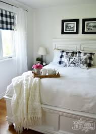 Our Guest Cottage Bedroom A Small Space On A Budget In Black White The Diy Mommy White Bedroom Decor Cottage Bedroom Farmhouse Bedroom Furniture
