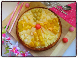 Tarte Genoise A La Salade De Fruits Recettes Faciles Les Gateaux De Steph