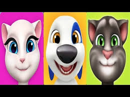 My Talking Tom- My Talking Hank- My Talking Angela/Gameplay make for Kid #3