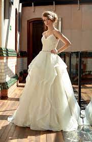 Volant princess bridal dress brautkleid, hochzeitskleid, brautmode | volant hochzeitskleid. Brautkleid Hochzeitskleid A Linie Volant Rock Spitze Im Oberteil Tailliert Spaghetti Trager Herzausschnitt Hochzeitskleid Braut Brautkleid