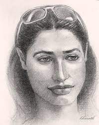 Pensive Tamanna Bhatia Drawing By Bharath Reddy The idea of preparatory sketches is a tale. pensive tamanna bhatia by bharath reddy