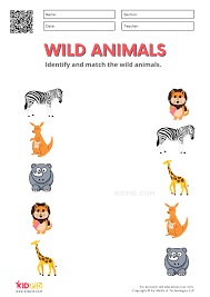 Wild Animals Worksheets For Kindergarten Kidpid