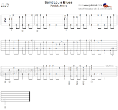 saint louis blues fingerstyle acoustic guitar tab