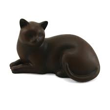 This paw print cat urn is made of brass with a copper /raku finish, echoing the colors in the quintessential cat face ornament. Cozy Cat Cremation Urn Tabby Cat Urns Pet Cremation Urns Pets
