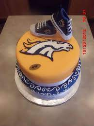 Broncos Baby Shower Cake Football Baby Shower Sports Baby Shower Baby Shower Cakes
