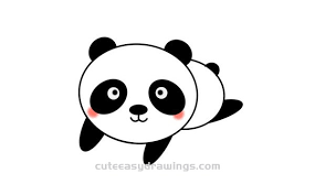 Great for the beginner painter! How To Draw A Cartoon Panda Easy Step By Step For Kids Cute Easy Drawings