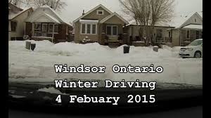 In windsor, canada, in july, the average water temperature is 23.8°c (74.8°f). Windsor Ontario Winter Driving 4 February 2015 Youtube