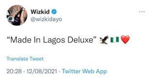 Listen and watch the full album of the nigerian superstar wizkid 'made in lagos' with featurings from burna boy, damian marley, skepta, h.e.r., ella mai and terri. Wizkid Hints Made In Lagos Deluxe Version Dcleakers Com