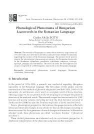 Romanian is a romance language spoken by around 24 million people as a native language, primarily in romania and moldova, and by another 4 million people as a second language. Pdf Phonological Phenomena Of Hungarian Loanwords In The Romanian Language Csaba Attila Both Academia Edu