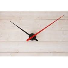 Horloge Geante Minimaliste Noire Rouge Einrichten Und Wohnen Wohnen