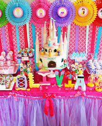 Colorful Disney Princess Party Ideas Hostess With The Mostess Princess Tea Party Disney Princess Birthday Disney Princess Birthday Party