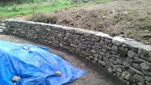 Crushed stone will be needed behind and in your fieldstone wall. New England Fieldstone Flagging And Wallstone Stone Of New England