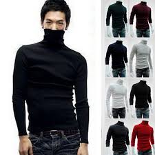 Daftar harga kaos leher panjang pria terbaru mei 2021. Hot Fashion Tinggi Leher Slim Jaket Jumper Pria Merajut Lapisan Kaos Pria Lengan Panjang Katun Musim Dingin Turtleneck Sweater Solid Tops Pullover Aliexpress