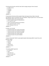 11192018 downlod soal tkj kumpulan soal tkj kumpulan soal tkj kurikulum 2013 edit soal dan jawaban administrasi sistem jaringan perintah yang digunakan untuk melihat direktori pada linux adalah. Bank Soal Sistem Operasi Jaringan Kelas Xi