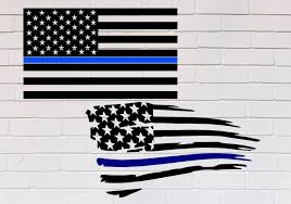 Pin On Distressed American Flag Thin Blue Line Police