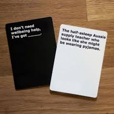 If you don't know the game, this won't make sense! Teachers Against Humanities Card Deck Unites Educators Side Hustle School