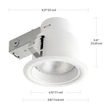 These trims connect to the fixture with small you tube: Globe Electric Company Rust Proof Ridged Baffle Round Trim 5 Recessed Lighting Kit Wayfair