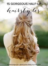 You get the polished look of an updo with the ease and glamour of wearing your hair down. 15 Gorgeous Half Up Half Down Hairstyles For Your Wedding