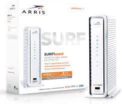 The arris surfboard docsis cable modem is the best way to enhance your home network. Amazon Com Arris Surfboard Sbg6900ac Docsis 3 0 16x4 Cable Modem Wi Fi Ac1900 Router Retail Packaging White Computers Accessories