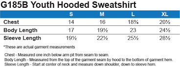 Size Chart Superhero Gear