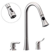 How do you install a kitchen faucet? 3 Hole Kitchen Sink Faucet With Pull Down Spray Side Sing Https Smile Amazon Com Dp B0761q3kpw Ref Cm Sw R Pi D Faucet Kitchen Sink Faucets Kitchen Faucet