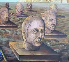 Peter Goodfellow (1950-): Original Surrealist Painting