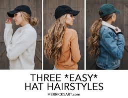 Remove the tape and let dry for several hours before handling. 3 Hat Hairstyles You Can Do With A Baseball Cap Merrick S Art