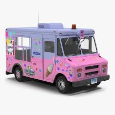 Ice Cream Van 2 3d Model Ad Cream Ice Model Van Ice Cream Van Ice Cream Truck Van