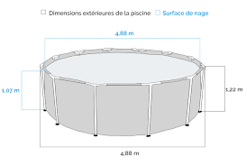 Piscine Tubulaire Intex Ultra Xtr Frame 4 88 X 1 22m