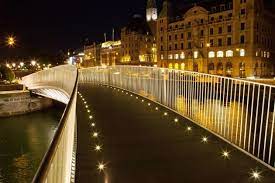 Bagers Bro Streetscape Design Hidden Lighting Handrail Lighting