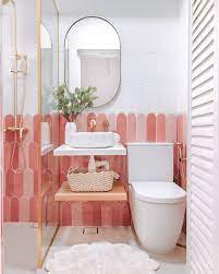 Purple small bathroom design photo. Small Bathroom Ideas To Make Your Space Feel So Much Bigger