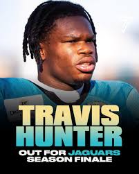 Travis Hunter is still OUT with an upper body injury & will not play in the  Jacksonville Jaguars preseason finale Saturday against the Miami Dolphins.  #PhinsUp