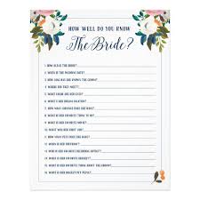 What is the bride's favorite movie/tv show? Bridal Shower Games How Well Do You Know The Bride Flyer Unique Bridal Shower