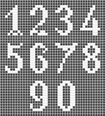 Numbers Filet Crochet Motive Crochet Patterns Free