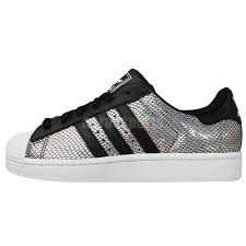 Adidas Black And Silver Women S Shoes Adidas Originals Superstar 2 W Silver Holographic Black Womens Casual Shoes Nike Women Adidas Women Nike Shoes Women