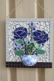 Teacup Roses Mosaic Garden Courtyard Art Mosaic Garden Art Mosaic Flowers Mosaic Art Projects