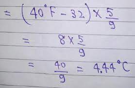 The scientific definition of celsius is now defined against degrees kelvin. Convert 40 Degree Fahrenheit Into Celsius Please Help Me Its Emergency Brainly In