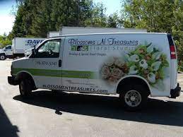 Blossom Truck Wrap Flower Truck Floral Studio Car Graphics