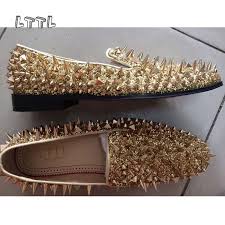 Black And Gold Loafers Mens Pin By K C On Footwear Gold Prom Shoes Mens Prom Shoes Gold Dress Shoes