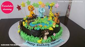 Jungle Cake Jungle Birthday Cakes Animal Birthday Cakes Happy Birthday Cakes