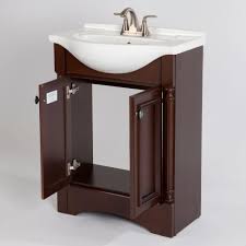 Glacier Bay Valencia 25 In W X 19 In D Bath Vanity In Glazed Hazelnut With Porcelain Vanity Top In White And Wall Mirror Va25eup3com Hg The Home Depot Home Depot Bathroom