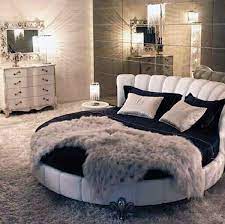 A circle is a symbol of peace and harmony and with a circular bed in the bedroom it creates such a level of harmony and elegance in the bedroom. 85 Round Bed Ideas Round Beds Bedroom Design Circle Bed
