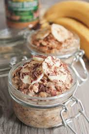 Peanut Butter and Banana Overnight Oats - Domesticate ME